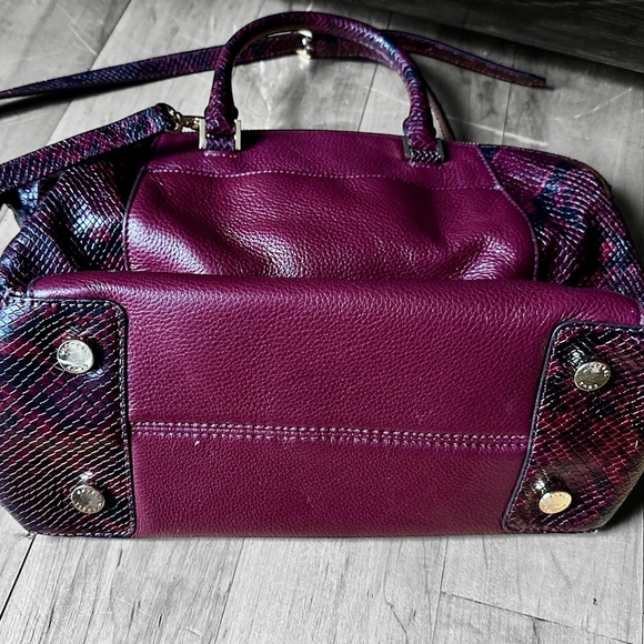 Michael Kors Burgundy and Multicolor Satchel - Picture 3 of 5